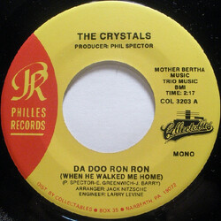 The Crystals Da Doo Ron Ron USED VINYL 7INCH 45 RPM MONO