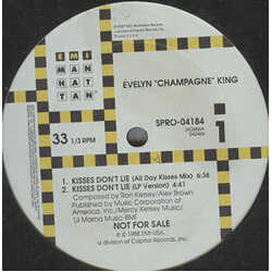Evelyn King Kisses Don't Lie USED VINYL 12INCH 33 S RPM PROMO