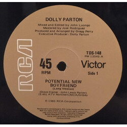 Dolly Parton Potential New Boyfriend USED VINYL 12INCH 45 RPM