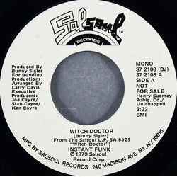Instant Funk Witch Doctor USED VINYL 7INCH 45 RPM PROMO STYRENE STEREO MONO