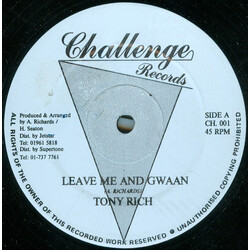 Tony Richards (2) Leave Me And Gwaan / Casanova Vinyl 12" USED