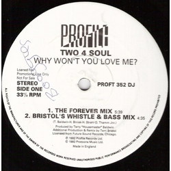 Two For Soul Why Won't You Love Me? Vinyl 12" USED