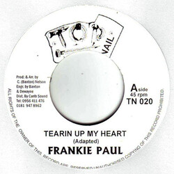 Frankie Paul Tearin Up My Heart Vinyl 7" USED