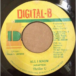 Thriller U All I Know USED VINYL 7INCH 45 RPM