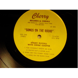 Shake Russell / Dana Cooper Songs On The Radio Vinyl LP USED