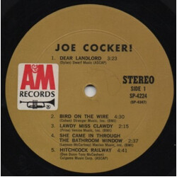 Joe Cocker Joe Cocker! Vinyl LP USED