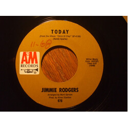 Jimmie Rodgers (2) Today/The Lovers USED VINYL 7INCH 45 RPM SINGLE MONO