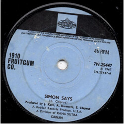 1910 Fruitgum Company Simon Says USED VINYL 7INCH 45 RPM SINGLE