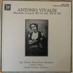 Antonio Vivaldi / I Solisti Veneti / Claudio Scimone Mandolin Concerti RV 93, 425, 532 & 558 Vinyl LP USED