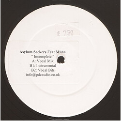 Asylum Seekers (4) / Muna (2) Incomplete USED VINYL 12INCH 45 RPM PROMO WHITE LABEL