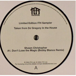 DJ Gregory In The House (Sampler) USED VINYL 12INCH LIMITED EDITION SAMPLER 33 S RPM