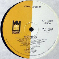 Carol Douglas Night Fever USED VINYL 12INCH 45 RPM