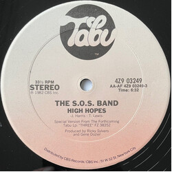 The S.O.S. Band High Hopes / Good & Plenty USED VINYL 12INCH 33 S RPM SINGLE