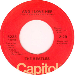 The Beatles And I Love Her USED VINYL 7INCH 45 RPM SINGLE REISSUE