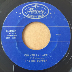 Big Bopper Chantilly Lace / Big Bopper's Wedding USED VINYL 7INCH 45 RPM SINGLE REISSUE STYRENE