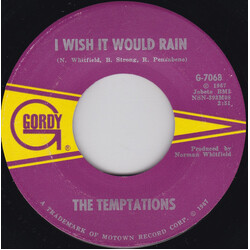 The Temptations I Wish It Would Rain / I Truly, Truly Believe USED VINYL 7INCH 45 RPM SINGLE