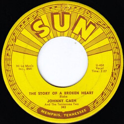 Johnny Cash & The Tennessee Two The Story Of A Broken Heart / Down The Street To 301 USED VINYL 7INCH 45 RPM SINGLE