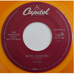Paul McCartney / Wings (2) Maybe I'm Amazed / Band On The Run USED VINYL 7INCH 45 RPM SINGLE JUKEBOX