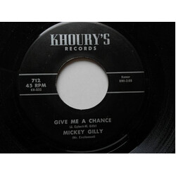 Mickey Gilley Give Me A Chance / Drive In Movie USED VINYL 7INCH 45 RPM SINGLE