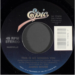 James House This Is Me Missing You USED VINYL 7INCH 45 RPM