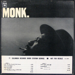 Thelonious Monk Monk. Vinyl LP USED