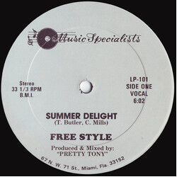 Freestyle Summer Delight USED VINYL 12INCH 33 S RPM STEREO