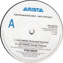 Too Nice I Git Minze USED VINYL 12INCH SINGLE PROMO