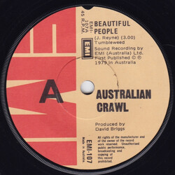 Australian Crawl Beautiful People USED VINYL 7INCH 45 RPM SINGLE