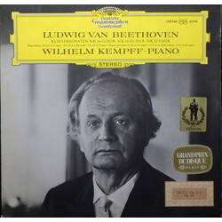 Ludwig van Beethoven / Wilhelm Kempff Klaviersonaten Nr. 16 G-Dur, Nr 18. Es-Dur, Nr. 22 F-Dur Vinyl LP USED