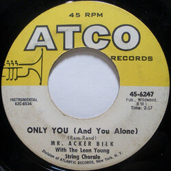 Acker Bilk / The Leon Young String Chorale Only You (And You Alone) USED VINYL 7INCH 45 RPM SINGLE