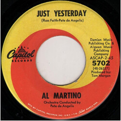 Al Martino Just Yesterday USED VINYL 7INCH 45 RPM