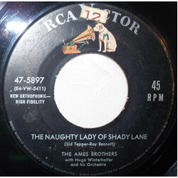 The Ames Brothers / Hugo Winterhalter Orchestra The Naughty Lady Of Shady Lane USED VINYL 7INCH 45 RPM