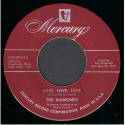 The Diamonds Love, Love, Love / Ev'ry Night About This Time USED VINYL 7INCH 45 RPM SINGLE