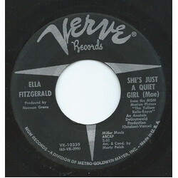 Ella Fitzgerald She's Just A Quiet Girl (Mae) / We Three (My Echo, My Shadow And Me) USED VINYL 7INCH 45 RPM SINGLE