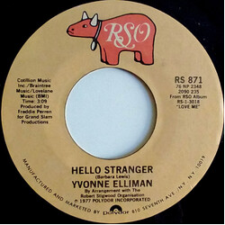 Yvonne Elliman Hello Stranger / She'll Be The Home VINYL 7" USED