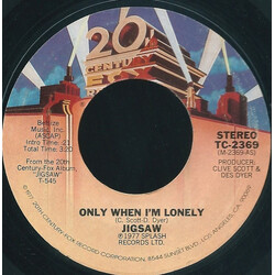 Jigsaw (3) Only When I'M Lonely / Lying USED VINYL 7INCH 45 RPM