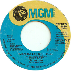 Mike Post Manhattan Spiritual USED VINYL 7INCH 45 RPM
