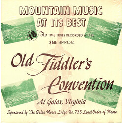 Various Mountain Music At It's Best: 36th Annual Old Fiddler's Convention Vinyl LP USED