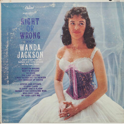 Wanda Jackson Right Or Wrong Vinyl LP USED