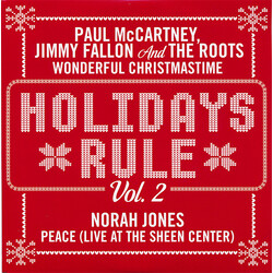 Paul McCartney / Jimmy Fallon / The Roots / Norah Jones Wonderful Christmastime / Peace (Live At The Sheen Center) USED VINYL 7INCH 45 RPM RECORD STOR