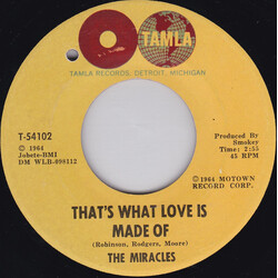 The Miracles That's What Love Is Made Of / Would I Love You USED VINYL 7INCH 45 RPM SINGLE