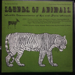 Arthur Merwin Greenhall / Nicholas Collias Sounds Of Animals: Audible Communication Of Zoo And Farm Animals Vinyl LP USED