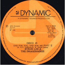 Byron Lee And The Dragonaires One For You, One For Me Vinyl 12" USED