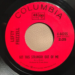 Lefty Frizzell Get This Stranger Out Of Me USED VINYL 45 RPM 7INCH SINGLE