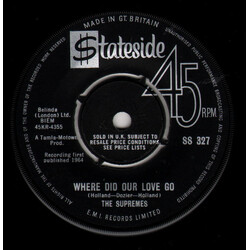 The Supremes Where Did Our Love Go USED VINYL 7INCH 45 RPM SINGLE