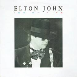 Elton John Ice On Fire Vinyl LP USED