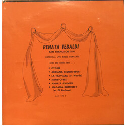 Renata Tebaldi San Francisco 1950 Vinyl LP USED