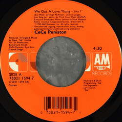 Ce Ce Peniston We Got A Love Thang USED VINYL 7INCH 45 RPM STEREO