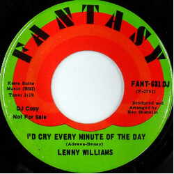 Lenny Williams I'd Cry Every Minute Of The Day USED VINYL 7INCH 45 RPM PROMO