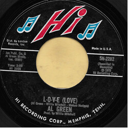 Al Green L-O-V-E (Love) USED VINYL 7INCH 45 RPM STYRENE